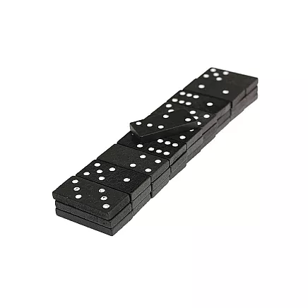 Wooden dominoes game in a box 28 pieces
