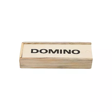 Wooden dominoes game in a box 28 pieces
