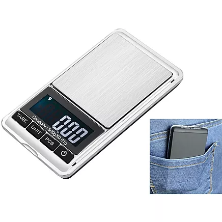 Precīzi digitālie kabatas juvelieru svari 500g / 0,01g