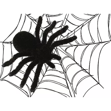 Zirnekļi Hellovīnam - 4 gab. dekorācijas