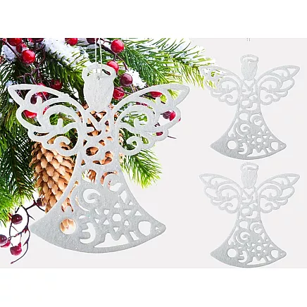 Ziemassvētku Eglīšu Rotājumi Dekors Eņģeļi, 3 gab.