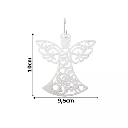 Ziemassvētku Eglīšu Rotājumi Dekors Eņģeļi, 3 gab.
