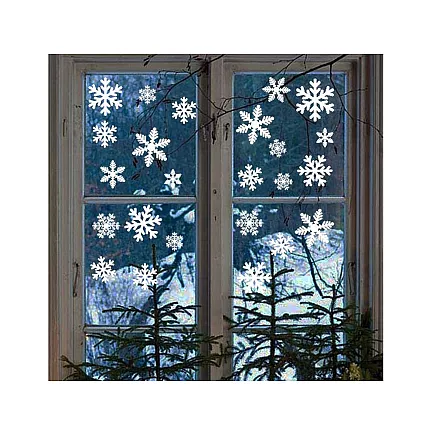 Christmas window stickers christmas trees