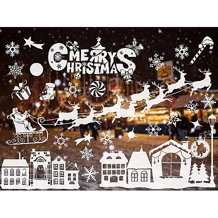 Christmas window stickers christmas mickey