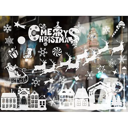 Christmas window stickers christmas mickey