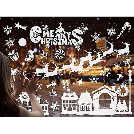 Christmas window stickers christmas mickey