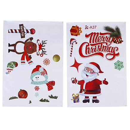 Christmas window stickers christmas trees