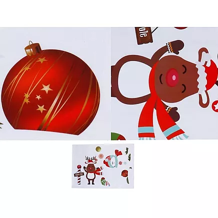 Christmas window stickers christmas trees