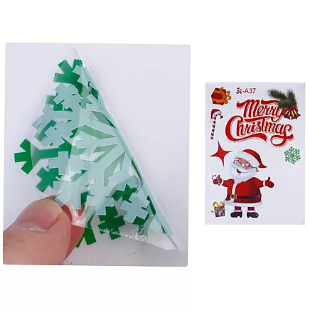 Christmas window stickers christmas trees