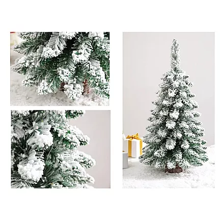 Artificial christmas tree snow small 50cm desk decoration