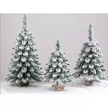 Artificial christmas tree snow small 50cm desk decoration