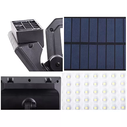 Solar lamp 181 led with twilight movement sensor + remote control garden street lamp