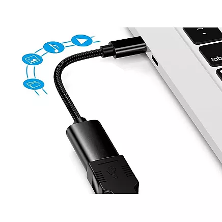 Adapter usb-c to usb-a 3.0 otg solid to phone solid