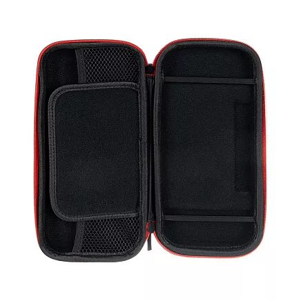 Aizsargmaciņš Nintendo Switch un Switch OLED konsolei ar nodalījumiem, melns