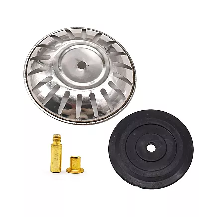 Metal sink stopper strainer large basket