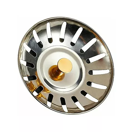 Metal sink stopper strainer large basket