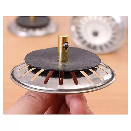 Metal sink stopper strainer large basket