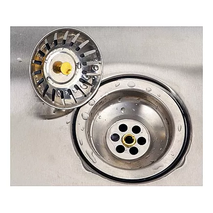 Metal sink stopper strainer large basket