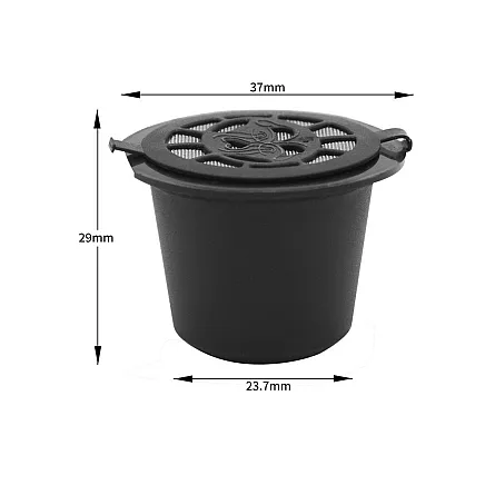 Atkārtoti lietojamās kapsulas kafijas pagatavošanai, Nespresso kafijas automātiem, 5 gab.