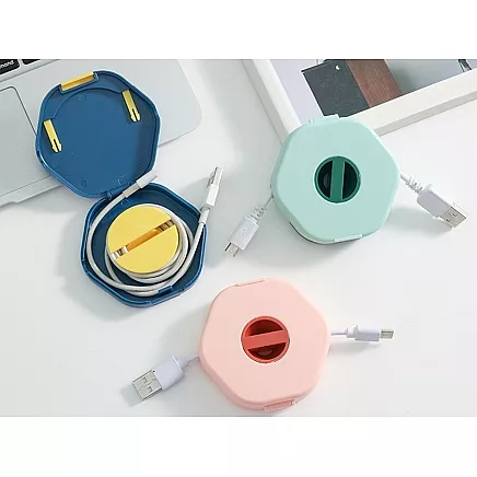 Rotary cable organiser for phone cables