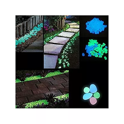 Fluorescējoši Luminiscējoši Oļi 100 Gab