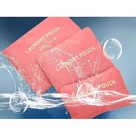 Ceļojumu organizatoru komplekts koferim, 6 gab., lašu krāsā