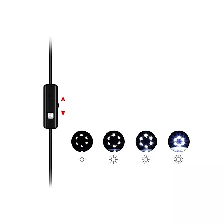 Endoscope inspection camera android pc usb 5m led