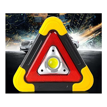 Warning triangle led torch power bank