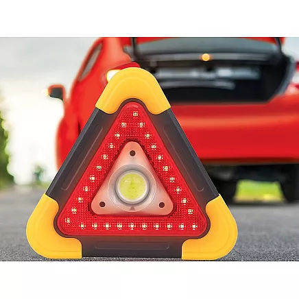 Warning triangle led torch power bank