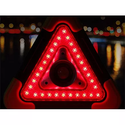 Warning triangle led torch power bank