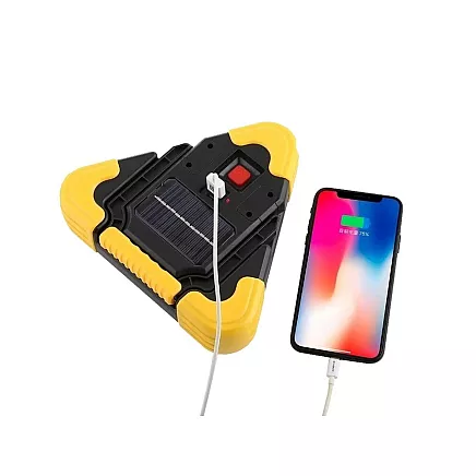 Warning triangle led torch power bank