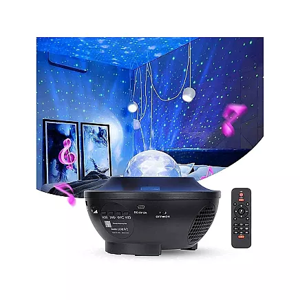 Star projector led night light rgb + remote control