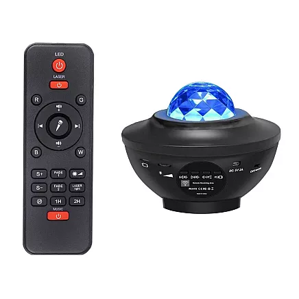 Star projector led night light rgb + remote control