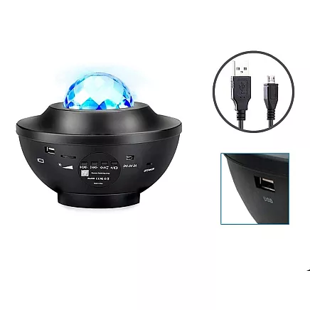 Star projector led night light rgb + remote control