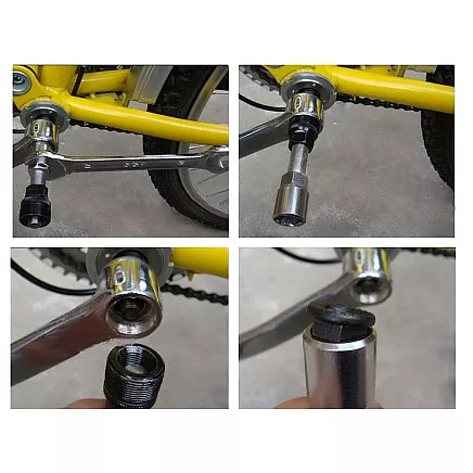 Bicycle crank square puller spanner