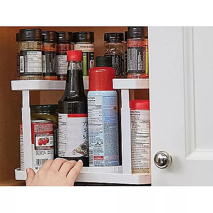 Bin organiser spice rack rotatable