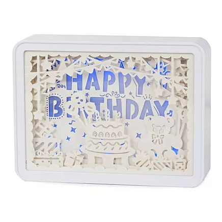 Paper cut-outs night light 3d usb