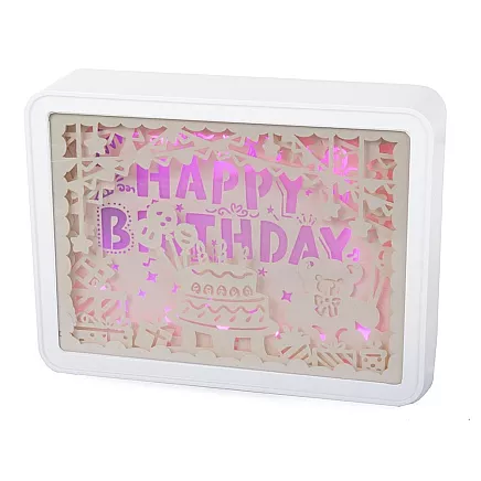 Bedside table lamp 3d colours rgb led remote control touch