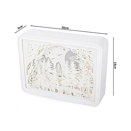 Bedside table lamp 3d colours rgb led remote control touch