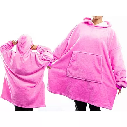 Warm sweatshirt oversize blanket xxl 2in1 thick fleece