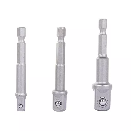 Reductions adapters screwdriver sockets 1/4 3/8 1/2