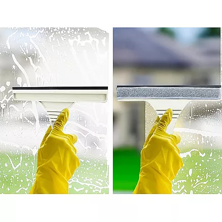 Window cleaner microfibre regulated length 160cm 2w1 package