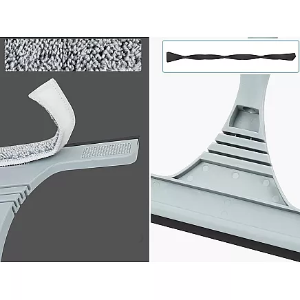 Window cleaner microfibre regulated length 160cm 2w1 package