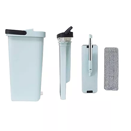 Flat mop with wringer wringer two-chamber floor mop 3x pads