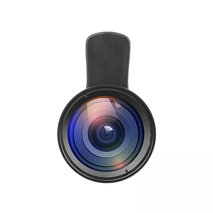 Smartphone Lēca 2in1 0.45X 12.5X Macro Klipša Fiksācija