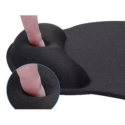 Mouse pad under wrist ergonomic gel memory