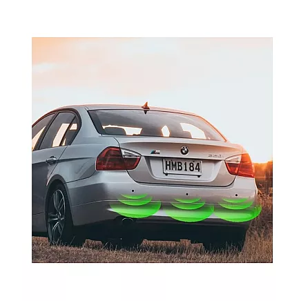 Rear rear parking sensors set 4x sensor lcd display