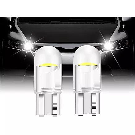 W5w t10 white cristalic led car light 2 pcs component