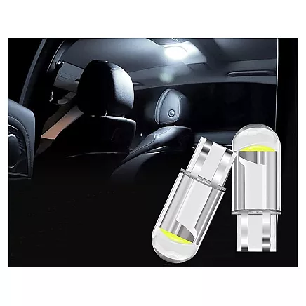 W5w t10 white cristalic led car light 2 pcs component