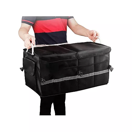 Saliekams auto bagāžnieka organizators ar vāku, 60L
